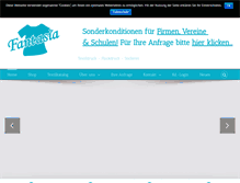 Tablet Screenshot of fantasia-textildruck.de
